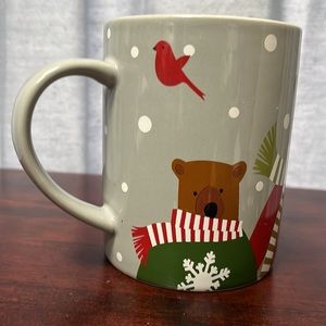 Crate & Barrel Christmas Mug Bear Family w/ Scarves & Sweaters by Joan Anderson